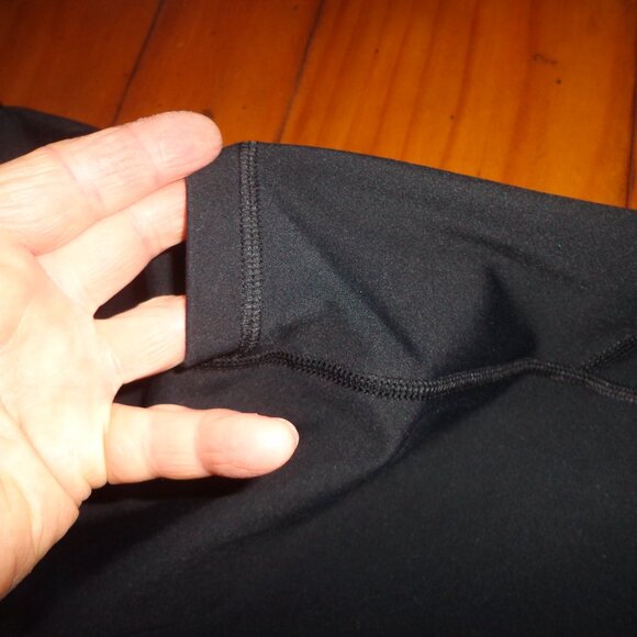 90° DEGREE BY REFLEX Leggings L Black Side Pockets Stretchy Surge Stitching - Picture 4 of 15